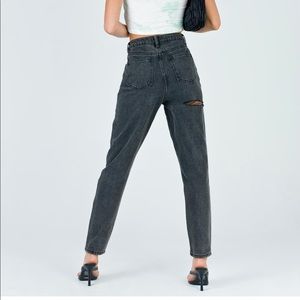 Black Butt Rip Jeans